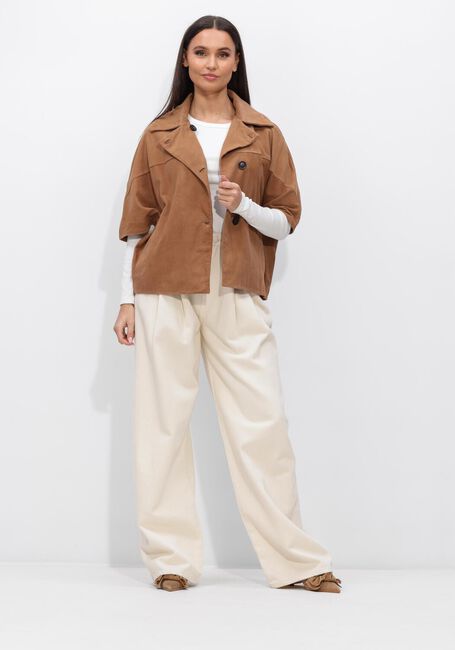 Camelfarbene STUDIO AR Jack CLARA GOAT SUEDE - large