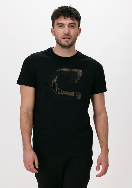 Schwarze CRUYFF T-shirt JULIEN TEE - 95 / 5 COTTON / ELASTHAN - large
