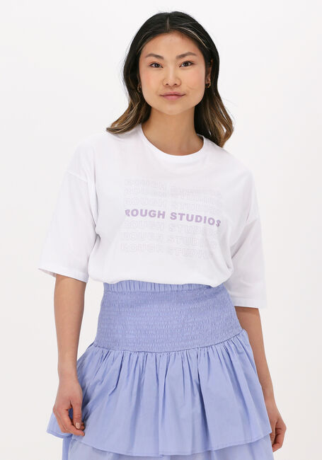 Weiße ROUGH STUDIOS T-shirt BRIXTON TEE - large