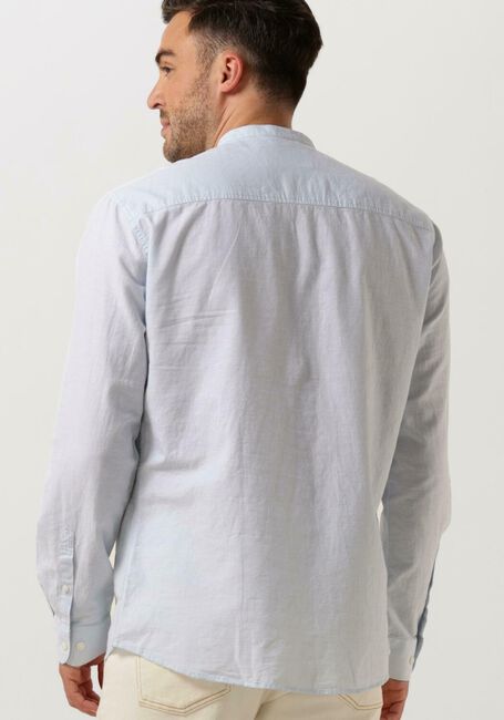Blaue SELECTED HOMME Casual-Oberhemd SLHREGNEW-LINEN SHIRT LS BAND - large