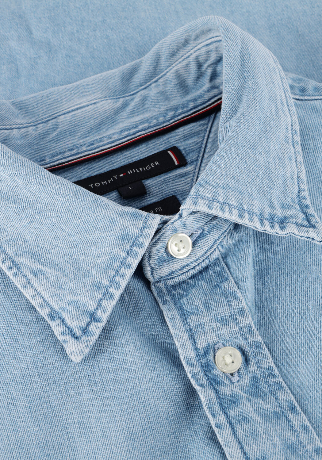 Blaue TOMMY HILFIGER Overshirt DENIM RF SHIRT - large