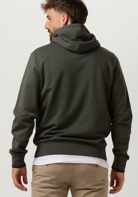 Olive FRED PERRY Pullover & Cardigans TIPPED HOODED SWEATSHIRT - large