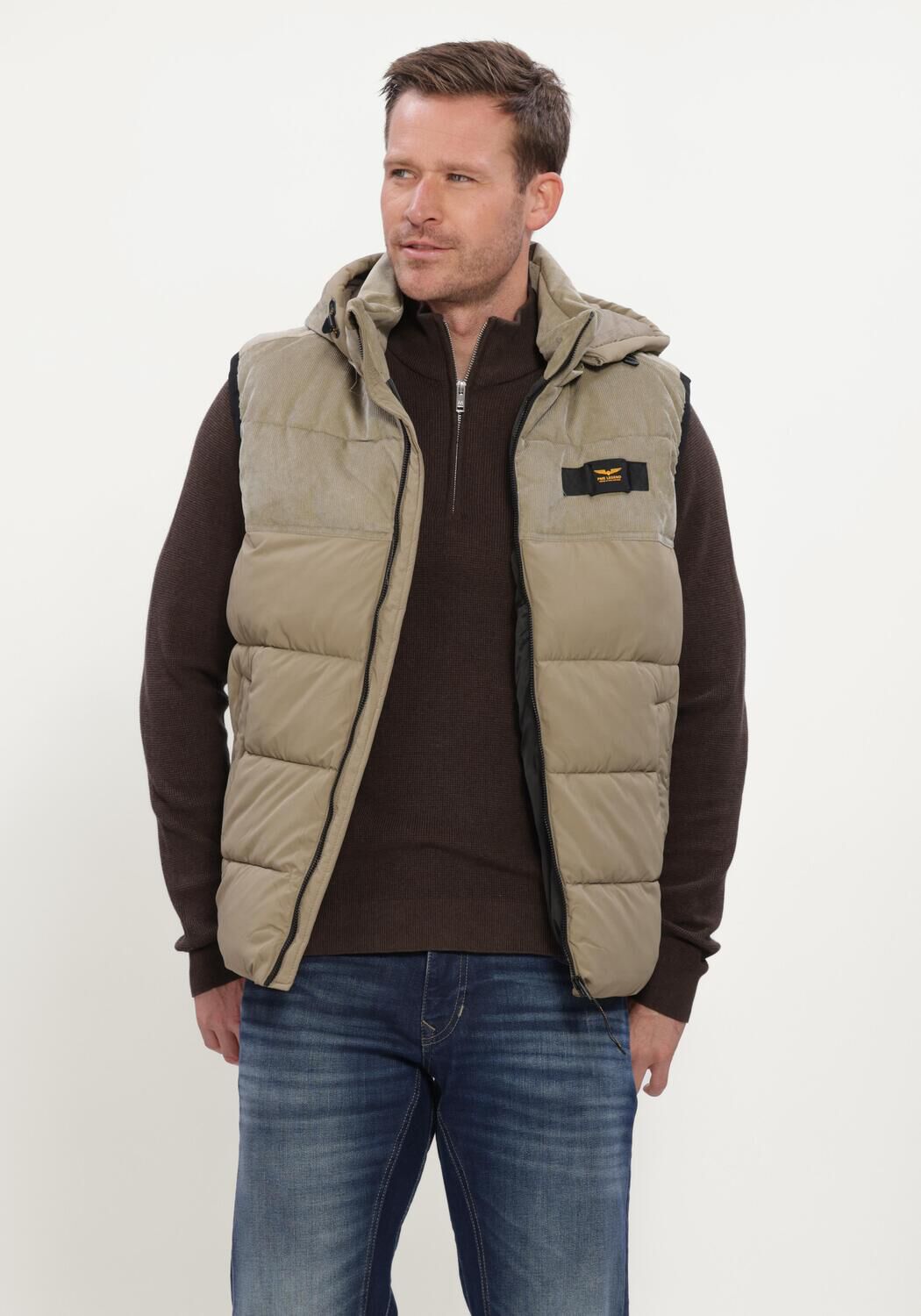 Sand PME LEGEND Bodywarmer BODYWARMER GOBBLER BW MIX FABRIC - large