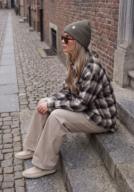 Khaki MY ESSENTIAL WARDROBE Weite Hose MWKARO 175 MID X-WIDE - large