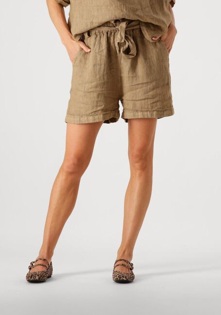 Khaki BY-BAR Kurze Hose JUNE LINNEN SHORT - large