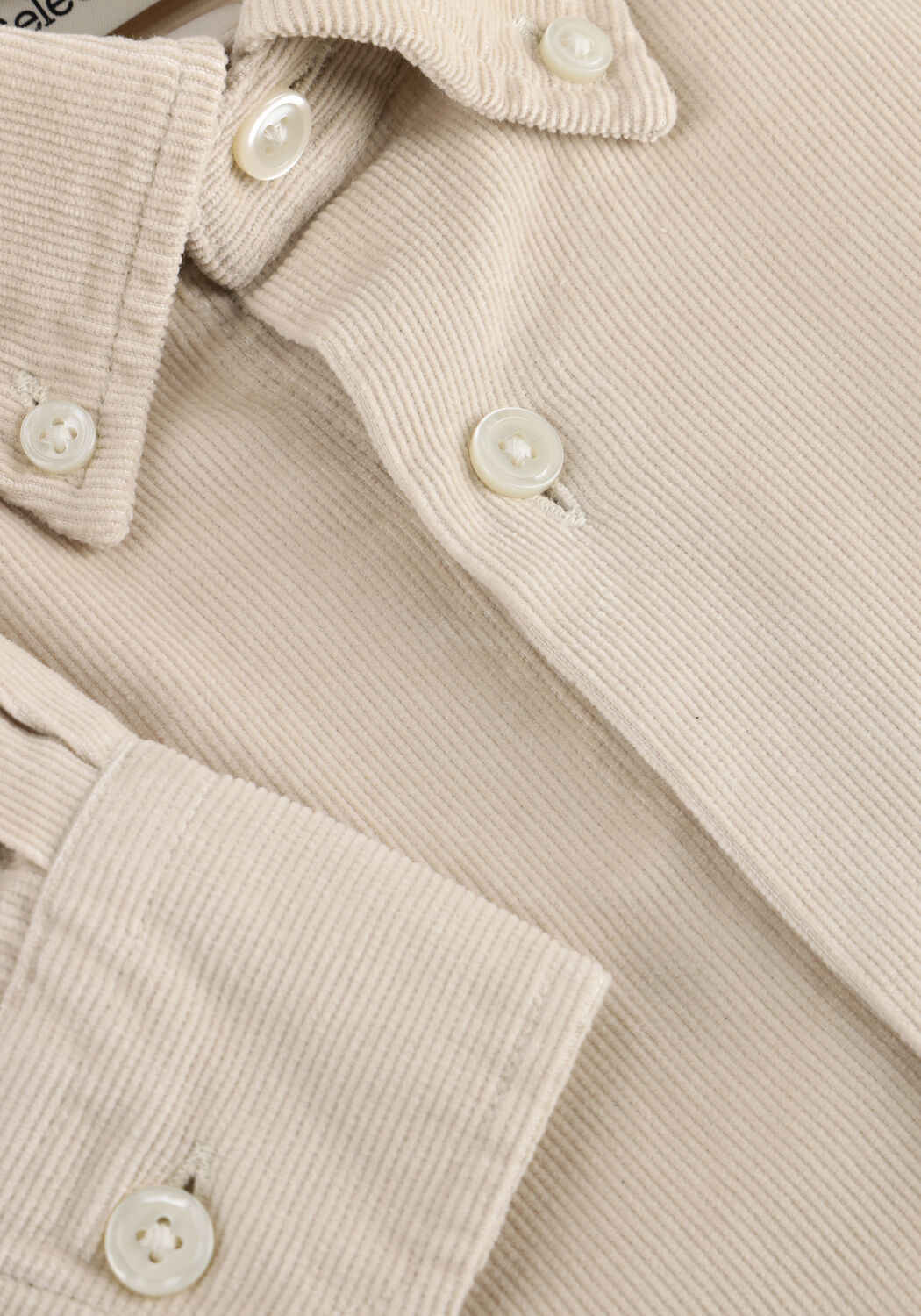 Ecru SELECTED MEN Casual-Oberhemd SLHREGDANNI CORD BD LS SHIRT - large