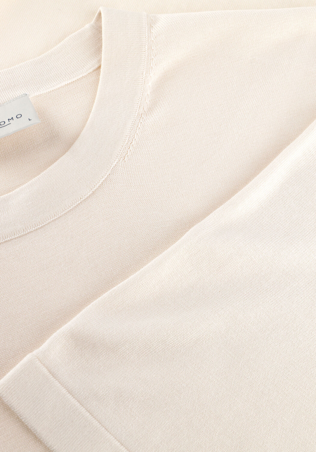 Ecru PROFUOMO T-shirt T-SHIRT CREW NECK SS AERO EASE - large