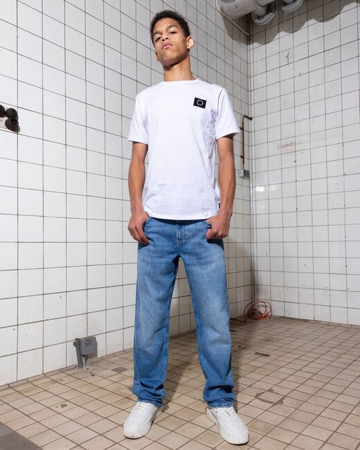 Blaue RELLIX Wide jeans 2816 LOOSE WIDE FIT JEANS - large