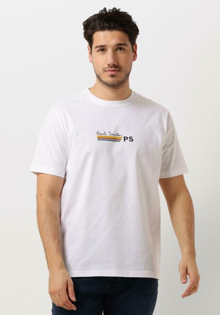 Weiße PS PAUL SMITH T-shirt MENS REG FIT T SHIRT STRIPE PS PAULSMITH - large