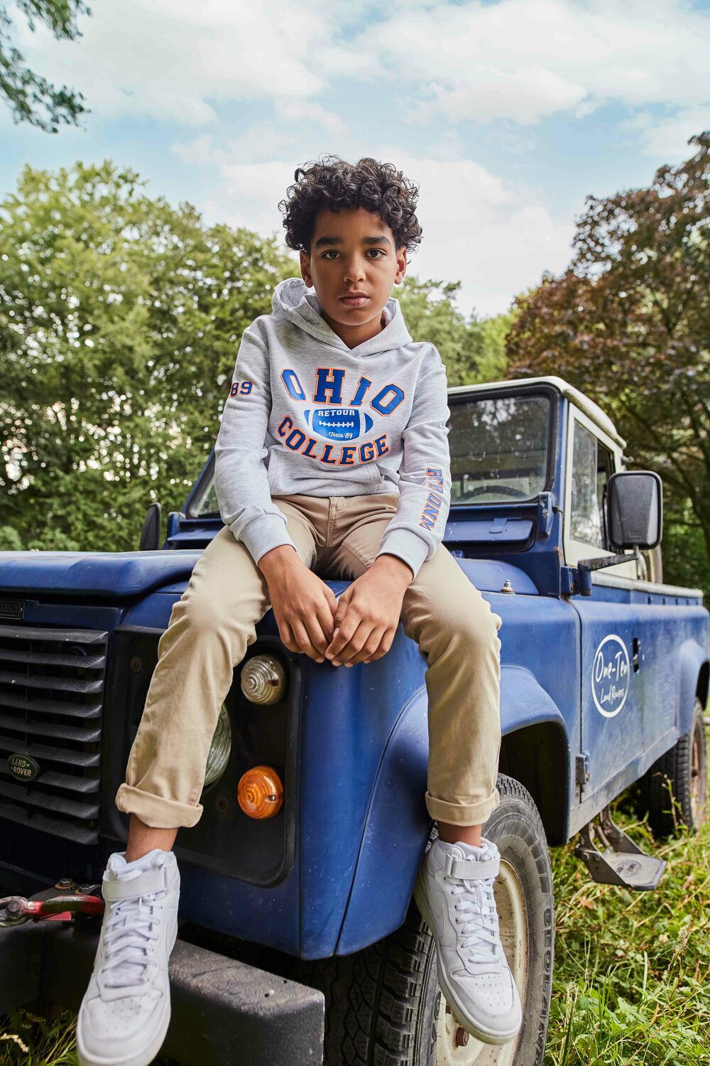 Hellgrau RETOUR Pullover ANDREW - large