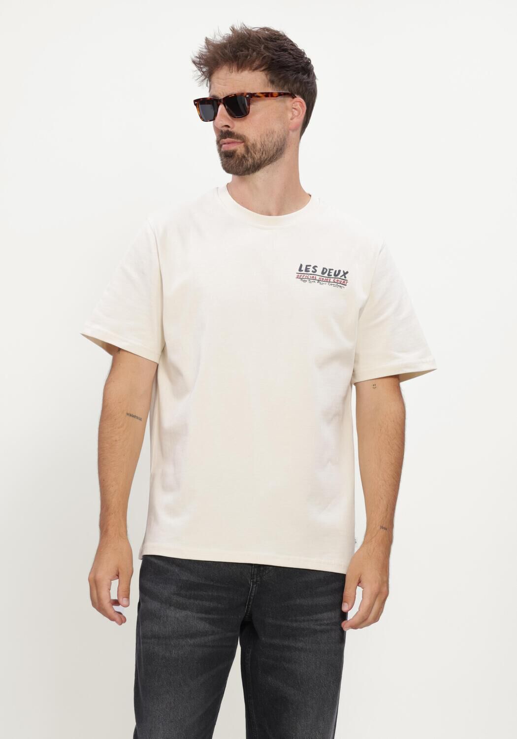 Ecru LES DEUX T-shirt RECORD T-SHIRT - large