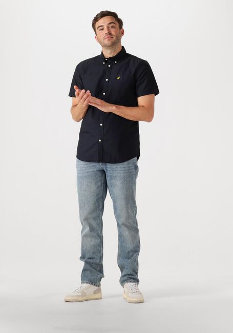 Dunkelblau LYLE & SCOTT Casual-Oberhemd SHORT SLEEVE OXFORD SHIRT - large