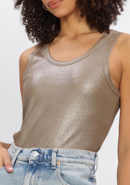 Khaki SUMMUM Top RIB TANKTOP COTTON RIB - large