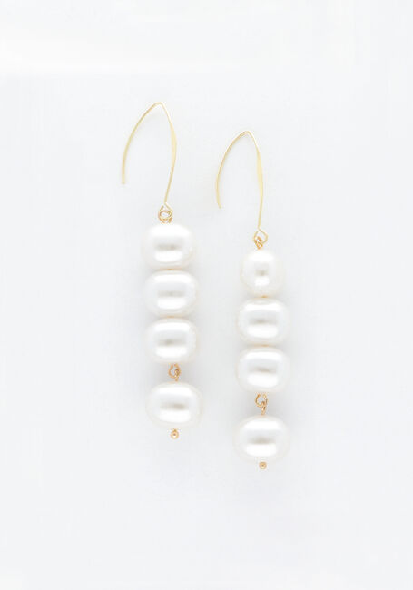 Goldfarbig NOTRE-V Ohrringe EARRING PEARLS - large