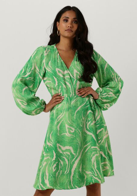 Grüne SELECTED FEMME Minikleid SLFFIOLA WRAP DRESS - large