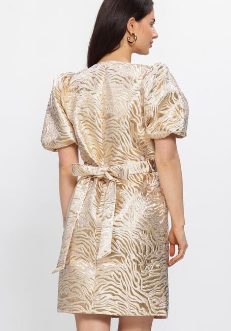 Goldfarbene FREEBIRD Minikleid F-WV-JAQUARD-FANTASY-26-1 - large