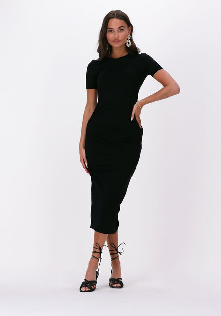 Schwarze ENVII Midikleid ENZOE SS DRESS 5329 - large