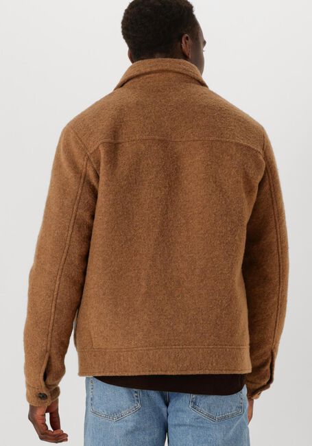 Braune SELECTED MEN Jack SLHJAKOB WOOL BLEND JKT - large