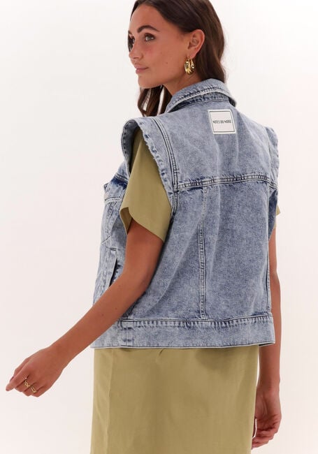 Blaue NOTES DU NORD Gilet DEMI BLUE DENIM VEST - large