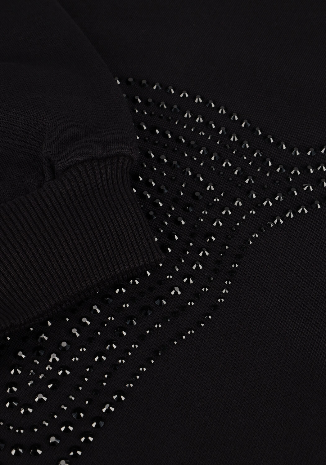 Schwarze ALIX THE LABEL Pullover LADIES KNITTED STRASS BULL - large