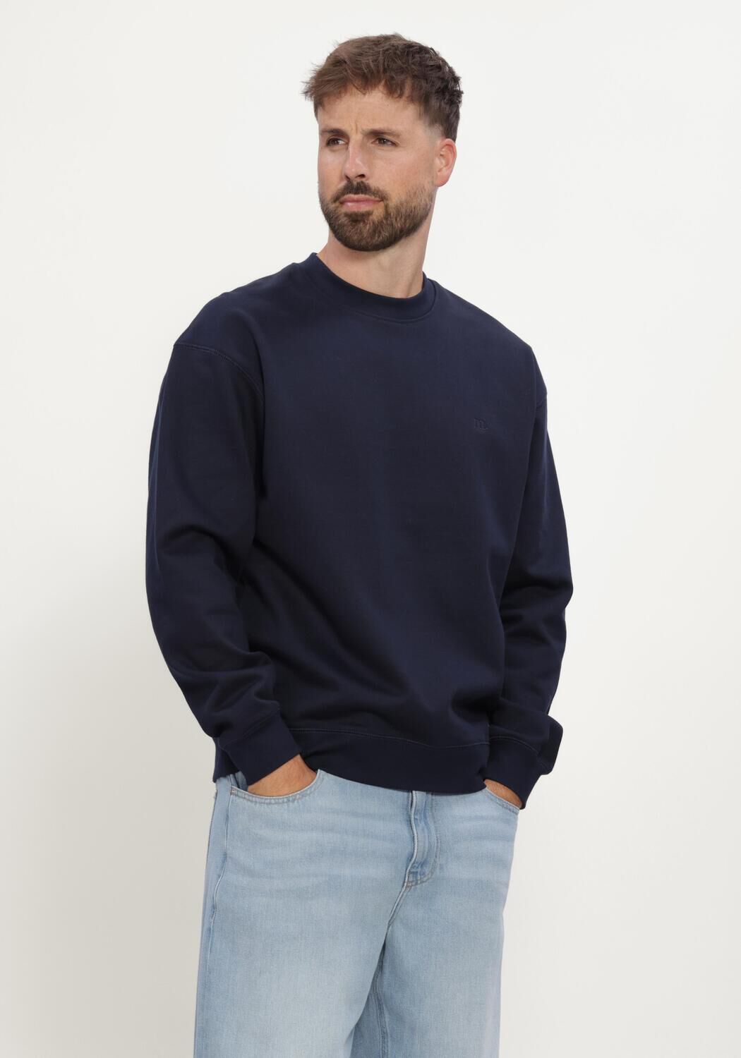 Dunkelblau MACED Sweatshirt M-AXEL - large