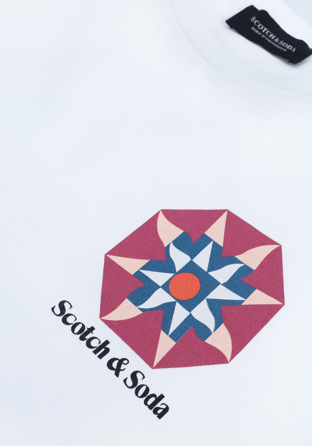 Wei&szlig;e SCOTCH & SODA T-shirt GRAPHIC JERSEY T-SHIRT - large