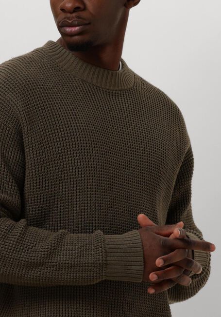Braune CALVIN KLEIN Pullover CHUNKY TEXTURE SWEATER - large