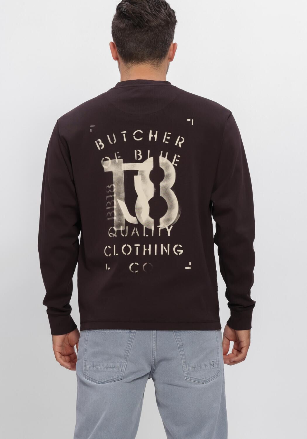 Braune BUTCHER OF BLUE T-shirt MERCER LAYER TEE LS - large