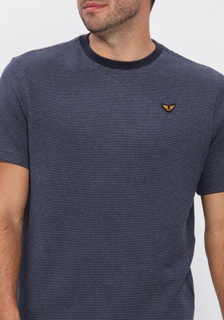 Blaue PME LEGEND T-shirt TWO TONE TEXTURED STRIPE - large