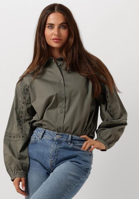 Grüne MSCH COPENHAGEN Blusen MSCHJEOVANA PETRONIA SHIRT - large