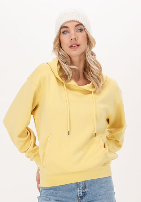 Gelbe MSCH COPENHAGEN Sweatshirt IMA Q LOGO HOOD SWEATSHIRT - large