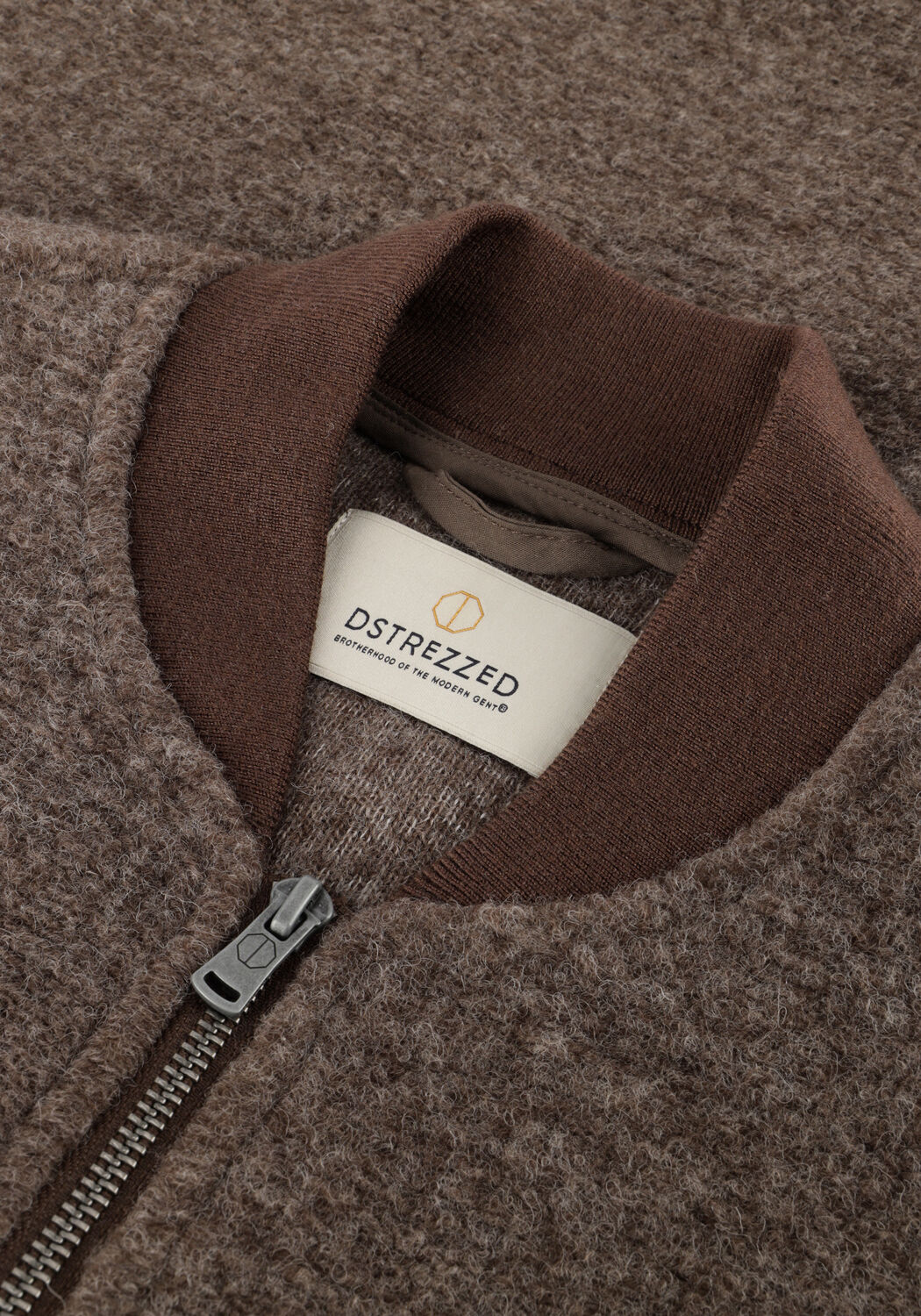 Braune DSTREZZED Strickjacke NILS GILET - large