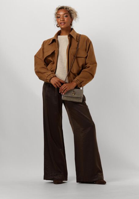 Bronzefarbene BY-BAR Weite Hose BENJI METALLIC PANT - large