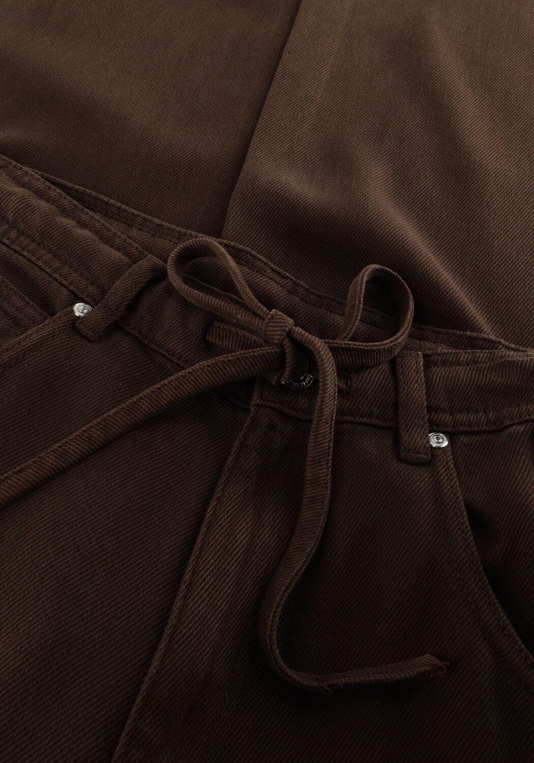 Braune SECOND FEMALE Wide jeans IRVINE DENIM JEANS - large