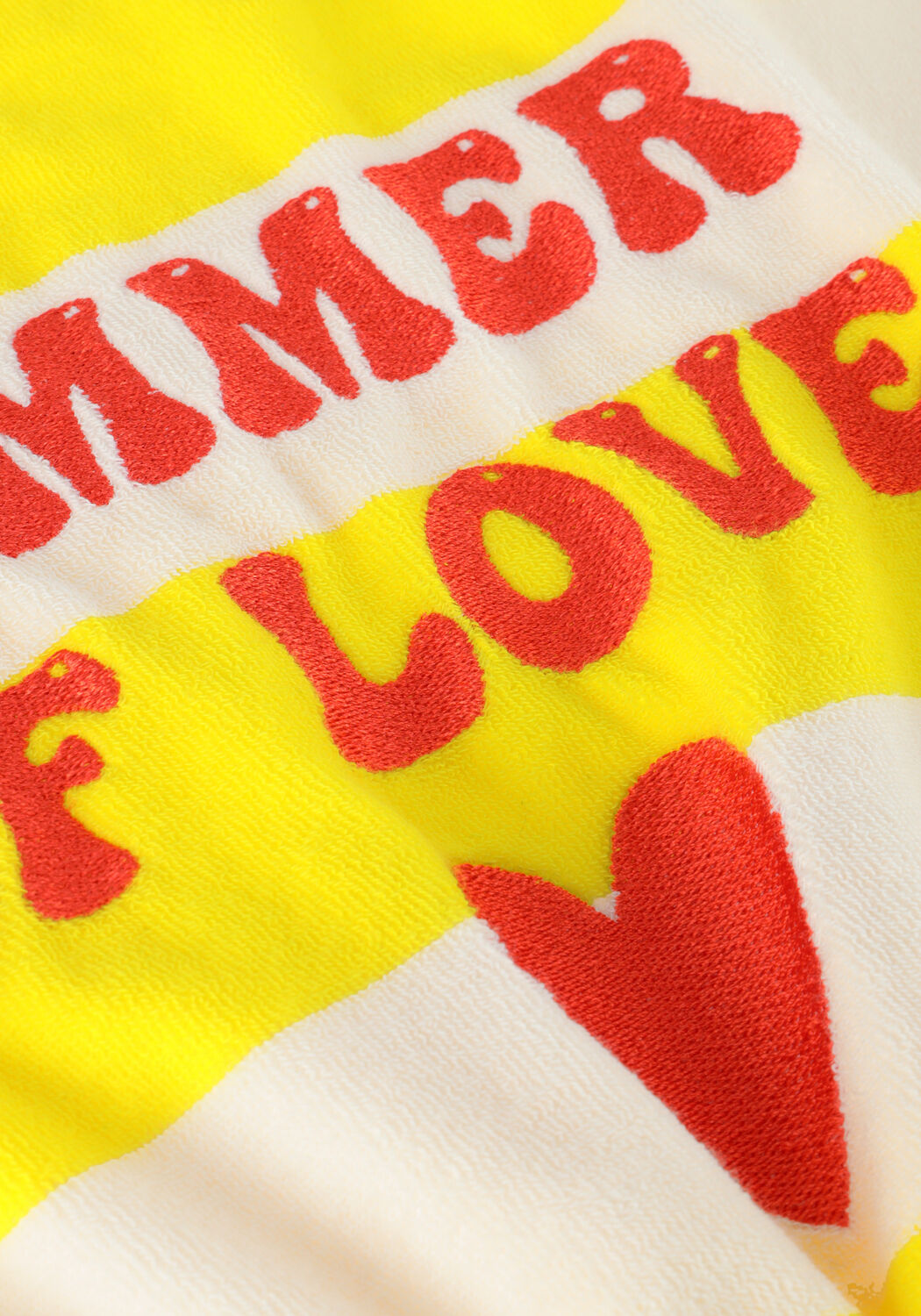 Gelbe CARLIJNQ Top STRIPES YELLOW - BALLOON TOP WITH EMBROIDERY - large