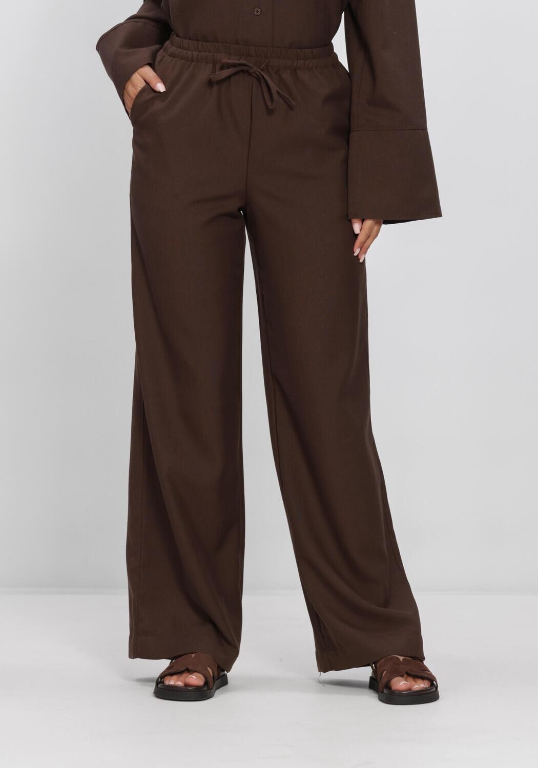 Braune AIMEE THE LABEL Hosen SJOERDHS TROUSERS - large