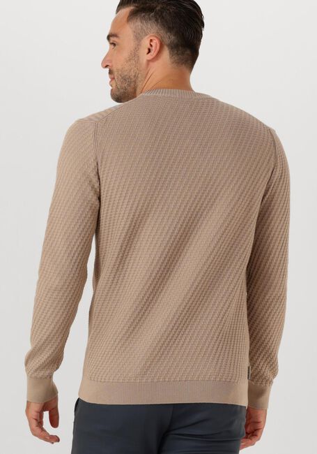 Beige CAST IRON Pullover REGULAR FIT COTTON STRETCH STRUCTURE - large