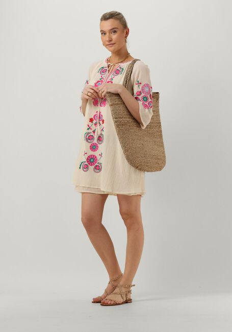 Creme ANTIK BATIK Minikleid MAGOO DRESS - large