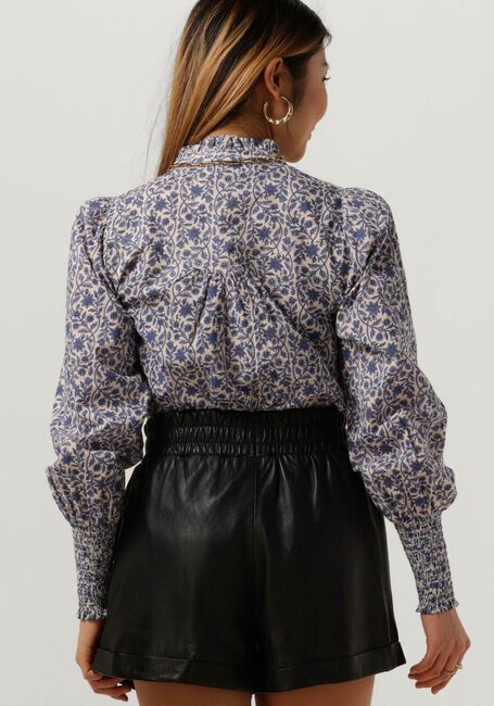 Blaue NEO NOIR Bluse KARINA BOTANICAL BLOUSE - large