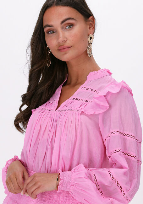 Hell-Pink NEO NOIR Blusen AROMA S VOILE BLOUSE - large