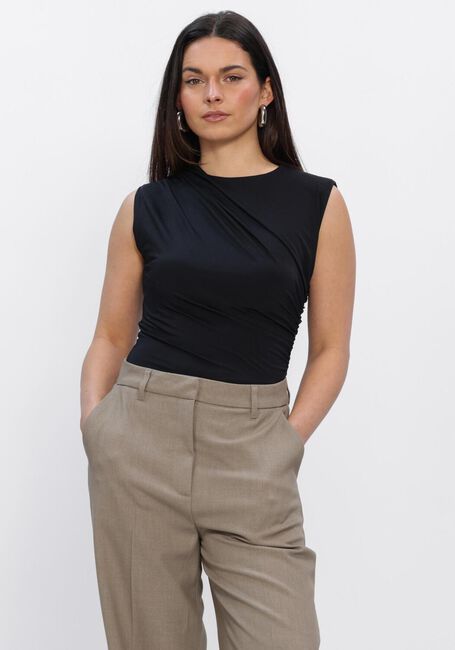 Schwarze ROSEMUNDE Top BILLIE SL DRAPE TOP - large