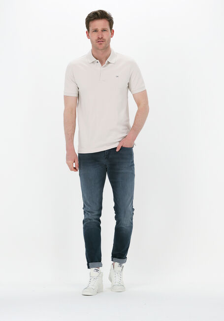 Beige CALVIN KLEIN Polo-Shirt STRETCH PIQUE SLIM POLO - large
