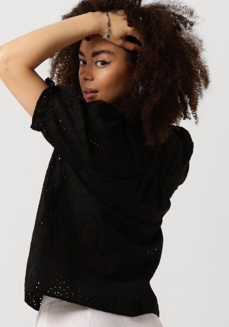 Schwarze NEO NOIR Blusen ODESA EMBROIDERY BLOUSE - large