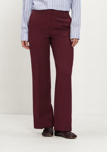 Bordeaux SELECTED WOMEN Hose SLFRITA MW WIDE PANT MEL - large