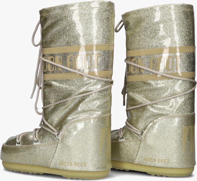 Goldfarbene MOON BOOT  MB ICON GLITTER - large