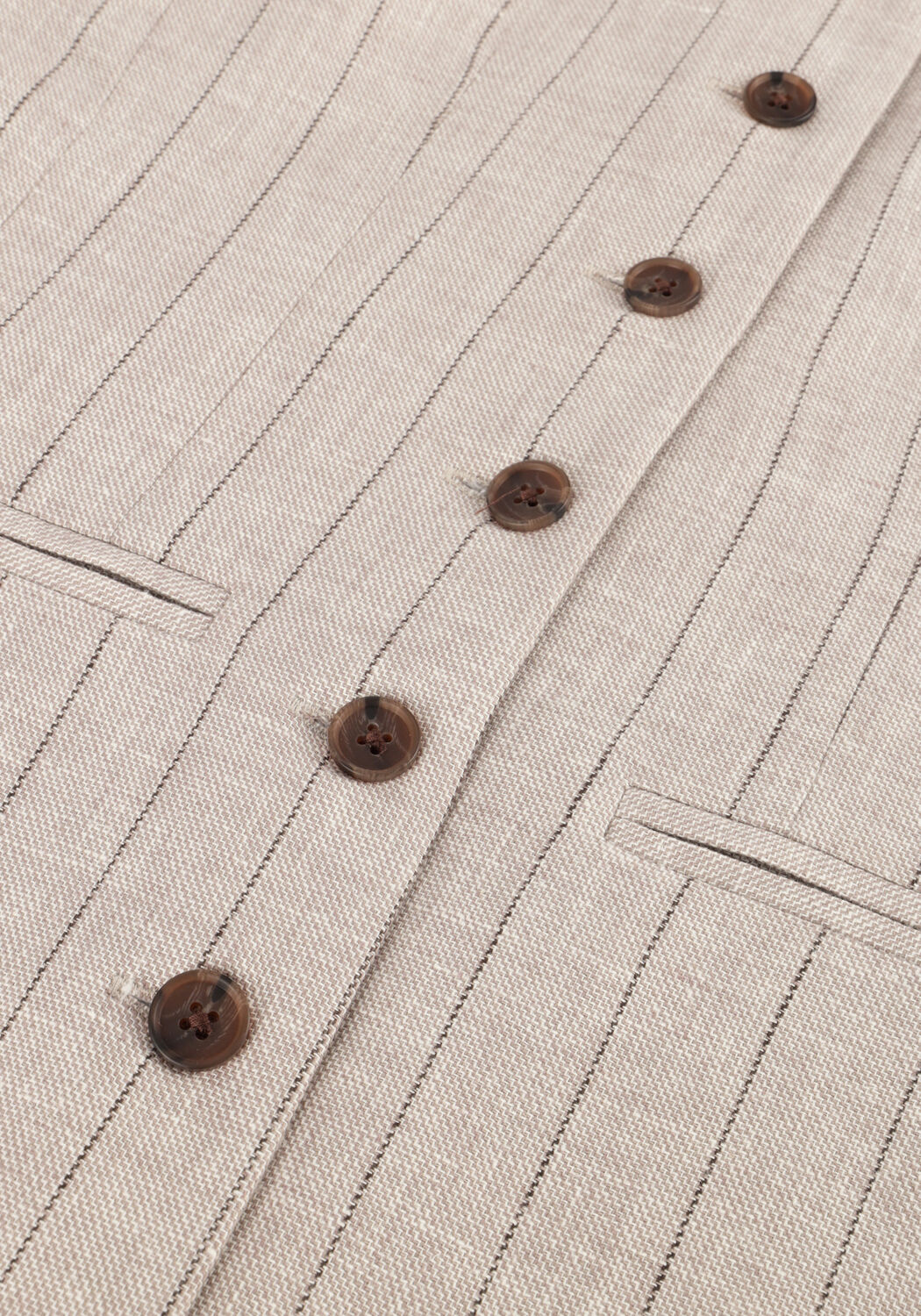 Beige SELECTED WOMEN Gilet SLFVILKA SUN LONG VEST - large