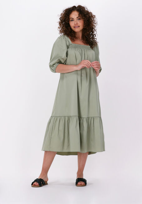 Grüne LEVETE ROOM Midikleid ISLA SOLID 52 DRESS - large