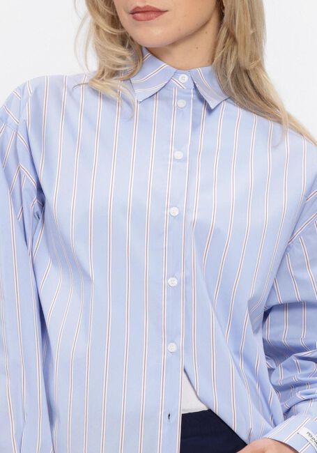 Blaue PENN & INK Blusen BLOUSE STRIPE - large