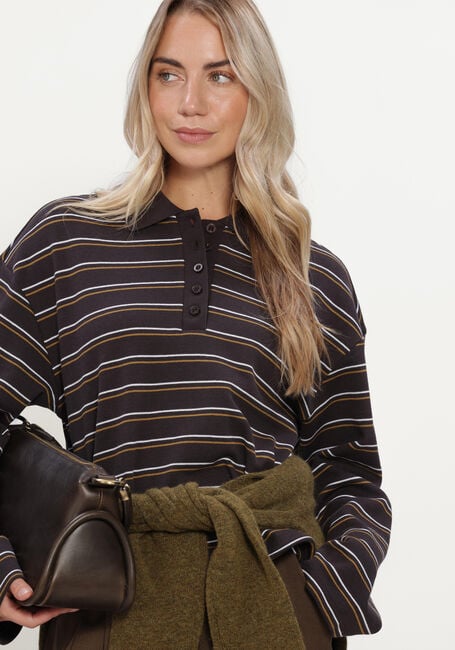 Mehrfarbige/Bunte GESTUZ Pullover & Cardigans GZPILOVA LS POLO TEE - large