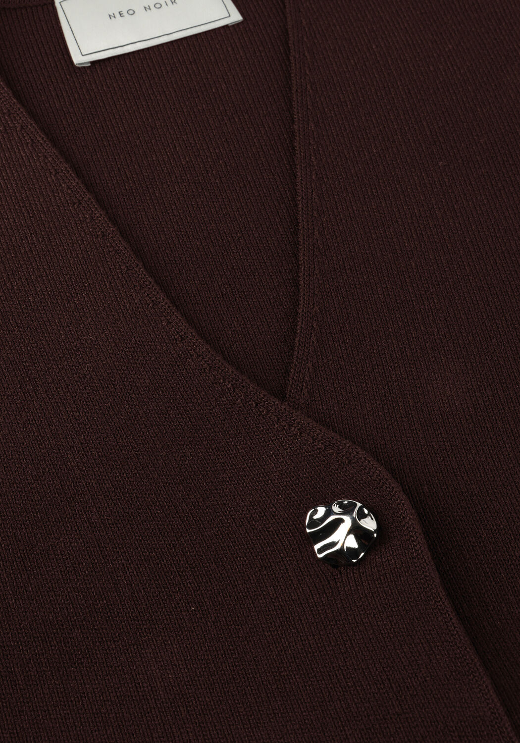 Braune NEO NOIR Gilet SWAY SMOOTH KNIT WAISTCOAT - large